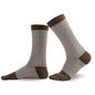 Knitido SILL chaussettes orteils laine et coton kaki/blanc